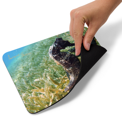 Mouse pad - Seahorse in seagrass - Free shipping